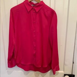Zara Fuchsia Button-Down Shirt